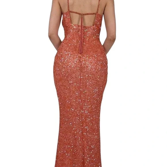 Vintage SCALA formal sequin gown - Picture 3 of 7